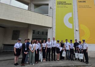 GMU Faculty of Navigation undergraduate students during study visit to Instituto Polit&eacute;cnico de Set&uacute;bal