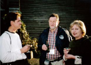  2004_AGA-5, Tasmania, Australia_in the centre Prof J&oacute;zef Lisowski, Rector of Gdynia Maritime Academy, on the left, an American student of Polish origin, son of a Master Marine and AMG graduate
