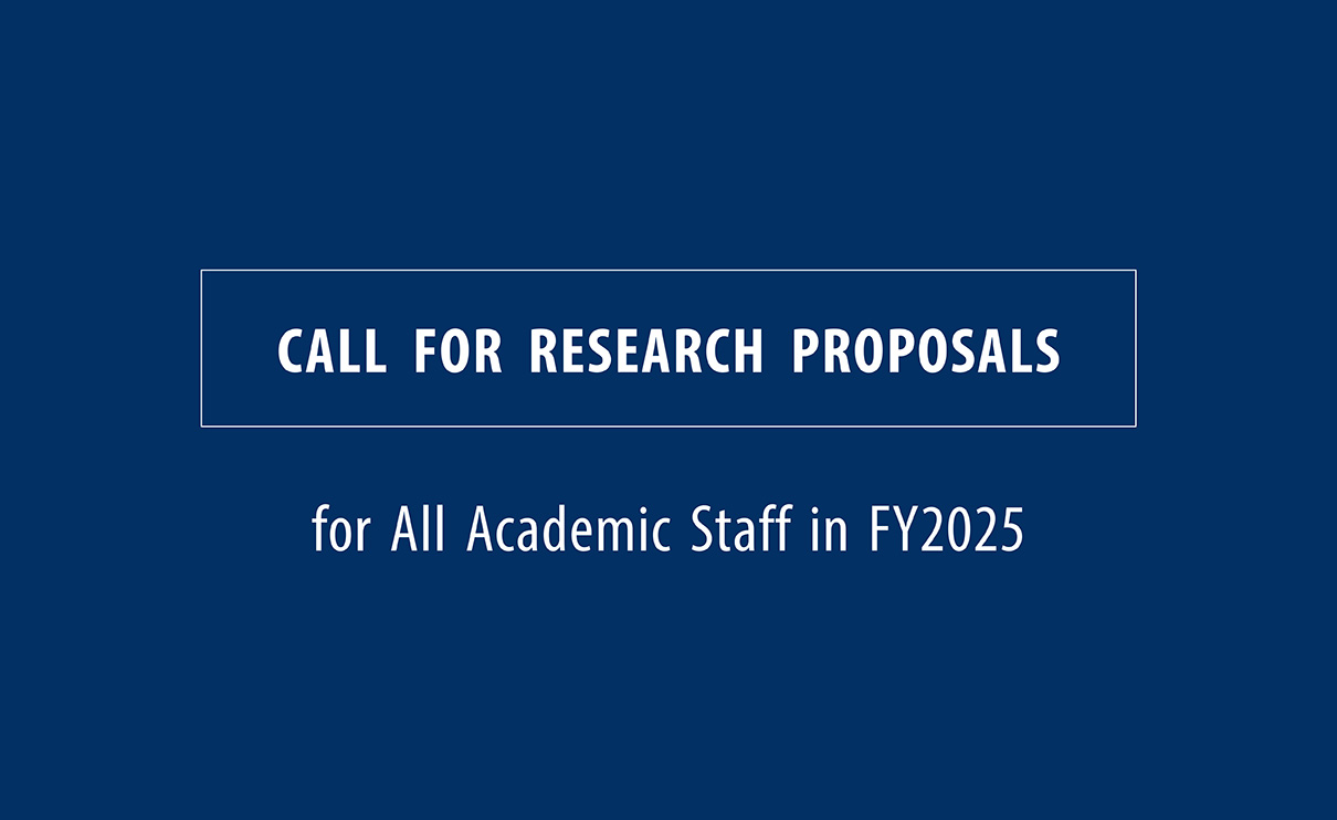 Call for research proposals for All Academic Staff in FY2025